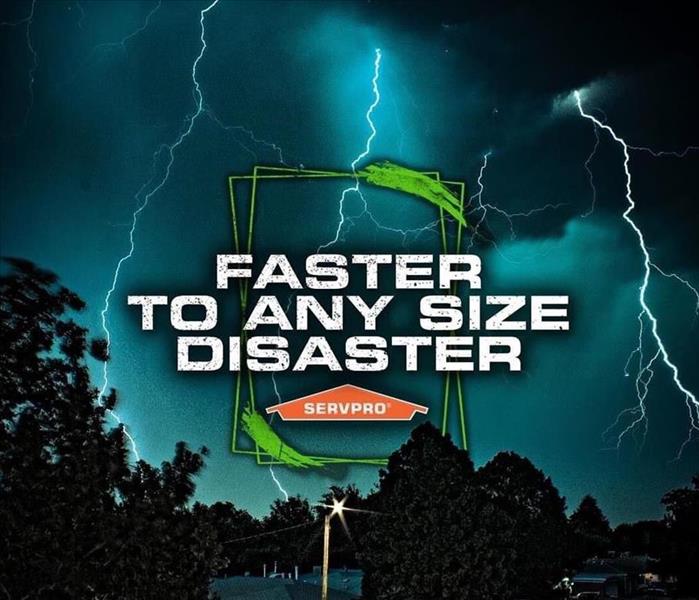 Storm approaching SERVPRO is Faster to Any size disaster